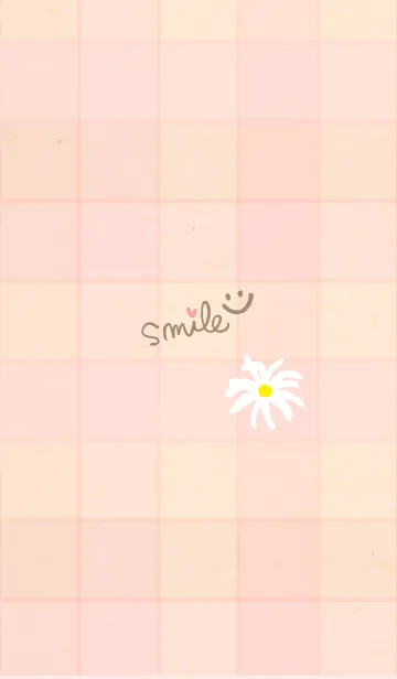 [LINE着せ替え] チェック柄 マーガレット8の画像1