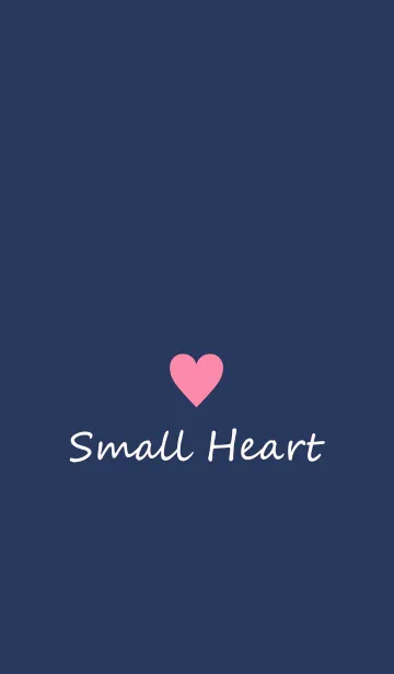 [LINE着せ替え] Small Heart *Navy+Pink 28*の画像1