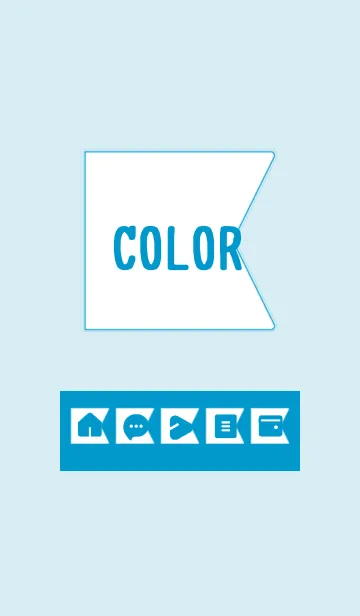 [LINE着せ替え] blue color O07の画像1