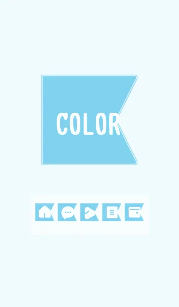 [LINE着せ替え] blue color O08の画像1