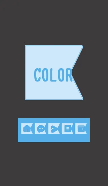 [LINE着せ替え] blue color O10の画像1