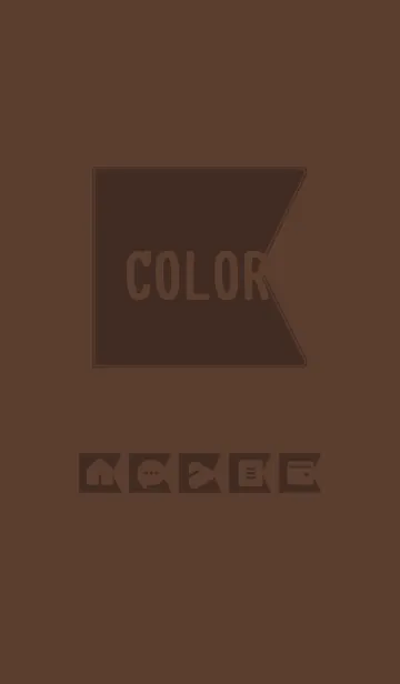 [LINE着せ替え] brown color O06の画像1
