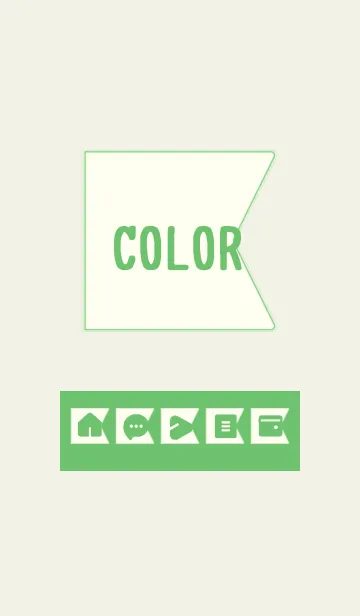 [LINE着せ替え] green color O11の画像1