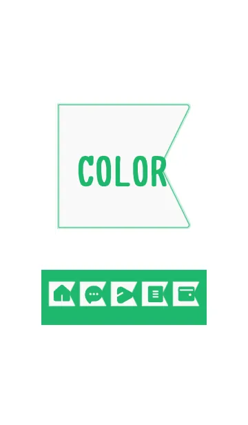 [LINE着せ替え] green color O12の画像1