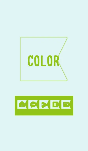 [LINE着せ替え] green color O19の画像1