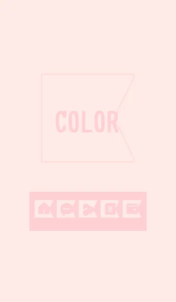 [LINE着せ替え] pink color O07の画像1