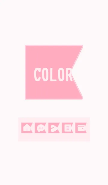 [LINE着せ替え] pink color O09の画像1