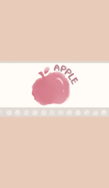 [LINE着せ替え] Smudge Apple J-Orange. Cherry Redの画像1