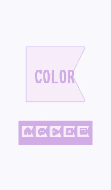 [LINE着せ替え] purple color O07の画像1