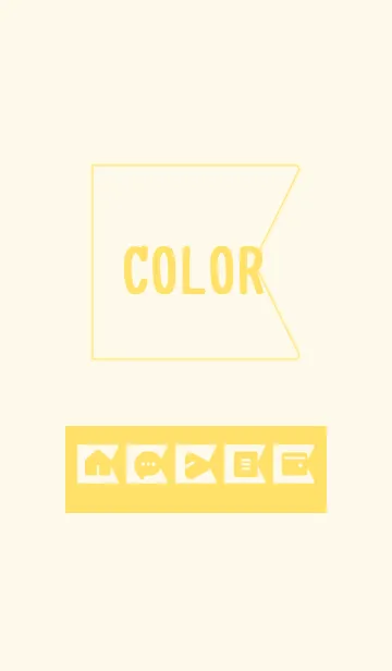 [LINE着せ替え] yellow color O09の画像1