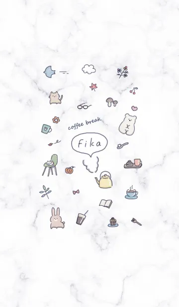 [LINE着せ替え] お洒落な手描きアイコン♥ウィスタリア08_1の画像1