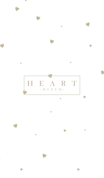 [LINE着せ替え] HEART BEIGE-SIMPLE.MEKYM 2の画像1