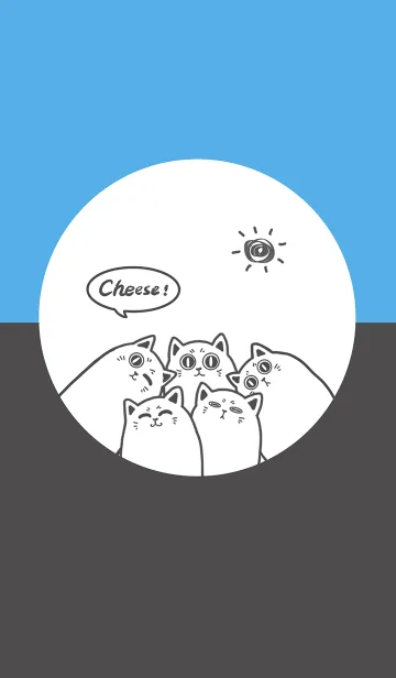 [LINE着せ替え] Meow...Cheese！ J-Sunny and Cloudyの画像1