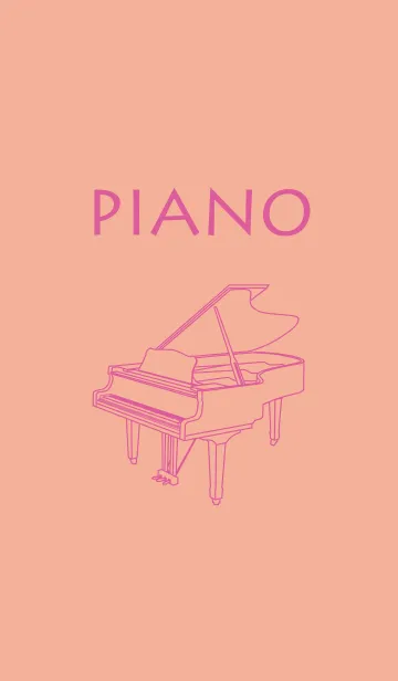 [LINE着せ替え] ピアノ 一斤染の画像1