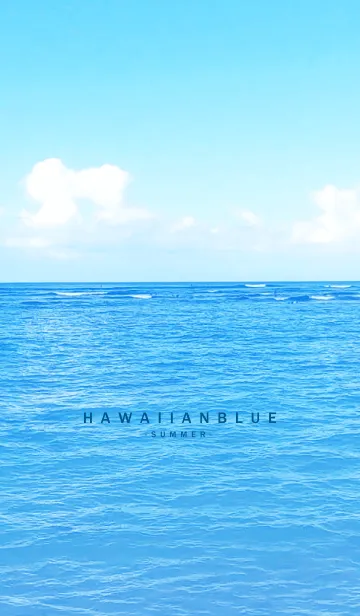 [LINE着せ替え] HAWAIIAN BLUE-SUMMER.MEKYM 3の画像1