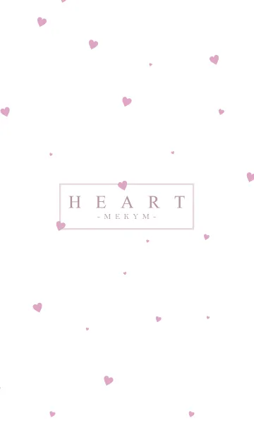 [LINE着せ替え] HEART PINK-SIMPLE.MEKYM 2の画像1