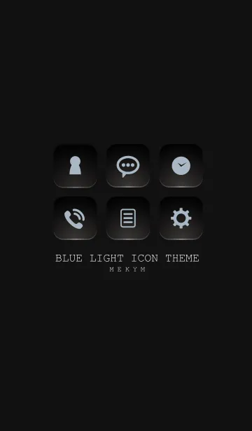 [LINE着せ替え] BLUE LIGHT ICON THEME-SWITCHの画像1