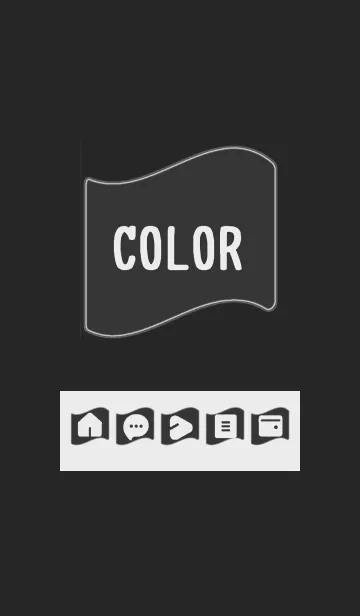 [LINE着せ替え] bw color P07の画像1