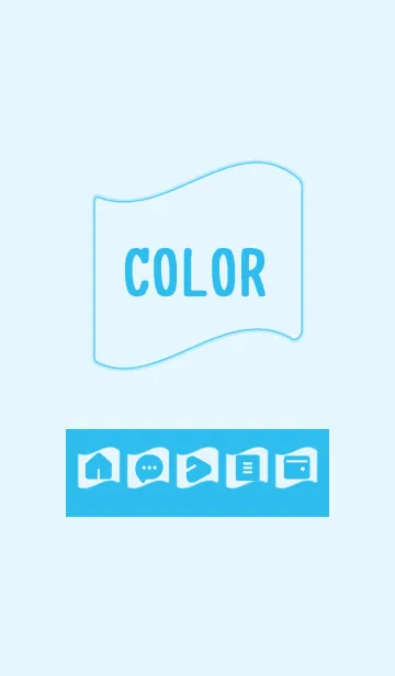 [LINE着せ替え] blue color P09の画像1