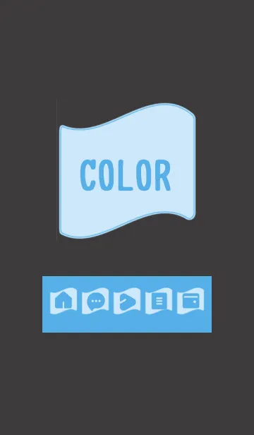 [LINE着せ替え] blue color P10の画像1