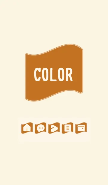 [LINE着せ替え] brown color P10の画像1