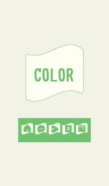 [LINE着せ替え] green color P11の画像1