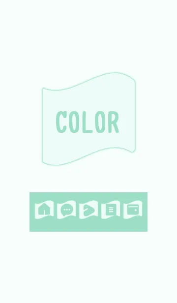 [LINE着せ替え] green color P15の画像1