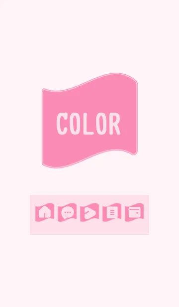 [LINE着せ替え] pink color P06の画像1