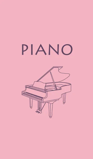 [LINE着せ替え] ピアノ 鴇色の画像1