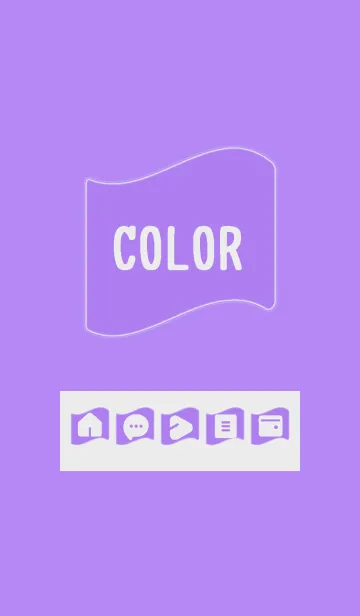 [LINE着せ替え] purple color P06の画像1