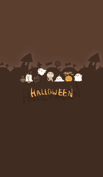 [LINE着せ替え] Halloween Carnival - Chocolateの画像1