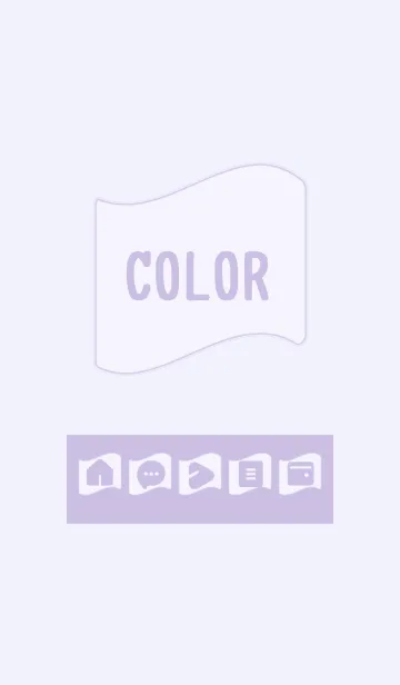 [LINE着せ替え] purple color P09の画像1