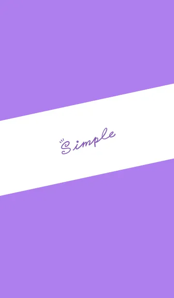 [LINE着せ替え] Simple Lines-Purple.White.Purple Jの画像1