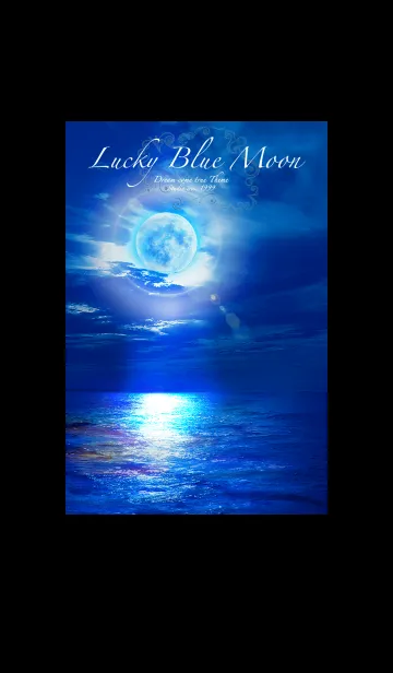 [LINE着せ替え] 運気上昇 Lucky Blue Moon9の画像1