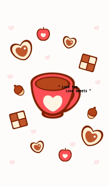 [LINE着せ替え] Happy tea setの画像1