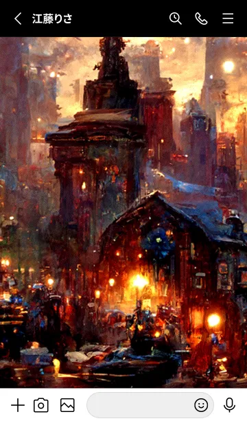 [LINE着せ替え] クリスマスの街 #4j17_15。の画像2