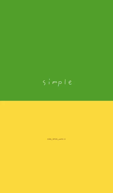 [LINE着せ替え] D98_26_イエロー2-3の画像1