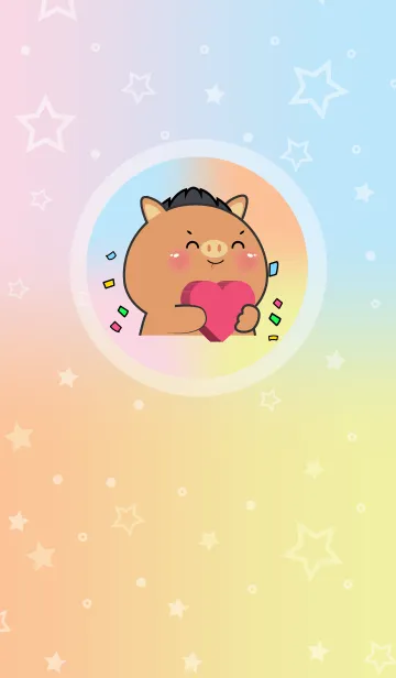 [LINE着せ替え] Simple Boar & Pastel Theme (JP)の画像1