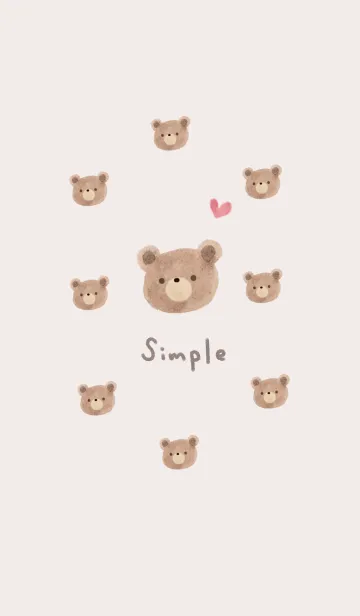 [LINE着せ替え] かわいい水彩イラストくま♪5の画像1