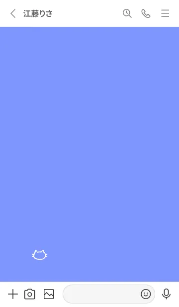 [LINE着せ替え] 落書きにゃん(ホワイト1-08)の画像2