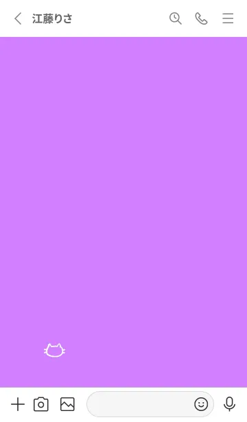 [LINE着せ替え] 落書きにゃん(ホワイト1-10)の画像2