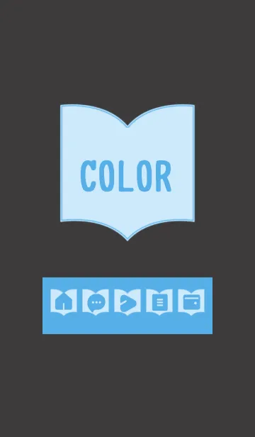 [LINE着せ替え] blue color Q10の画像1