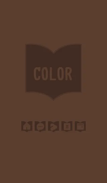 [LINE着せ替え] brown color Q06の画像1