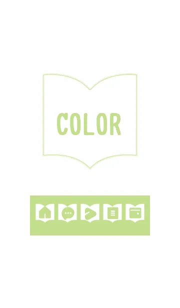 [LINE着せ替え] green color Q14の画像1