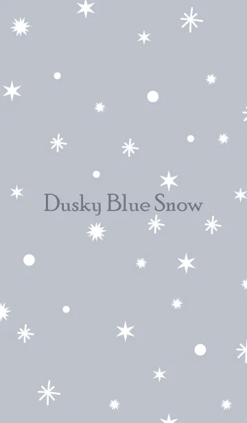 [LINE着せ替え] Dusky Blue Gray Snow.MEKYM 2の画像1