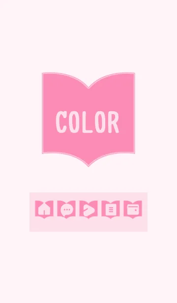 [LINE着せ替え] pink color Q06の画像1