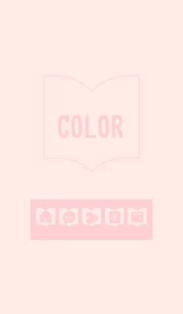 [LINE着せ替え] pink color Q07の画像1