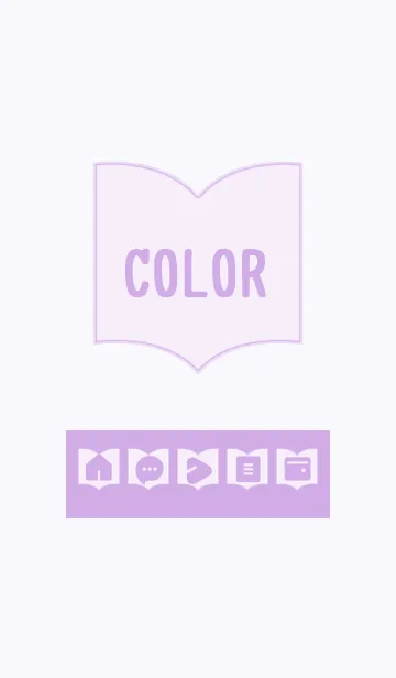 [LINE着せ替え] purple color Q07の画像1