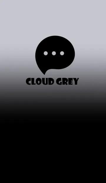 [LINE着せ替え] Black & Cloud Gray Theme V3 (JP)の画像1