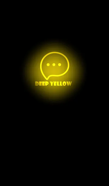 [LINE着せ替え] Deep Yellow Neon Theme V3 (JP)の画像1